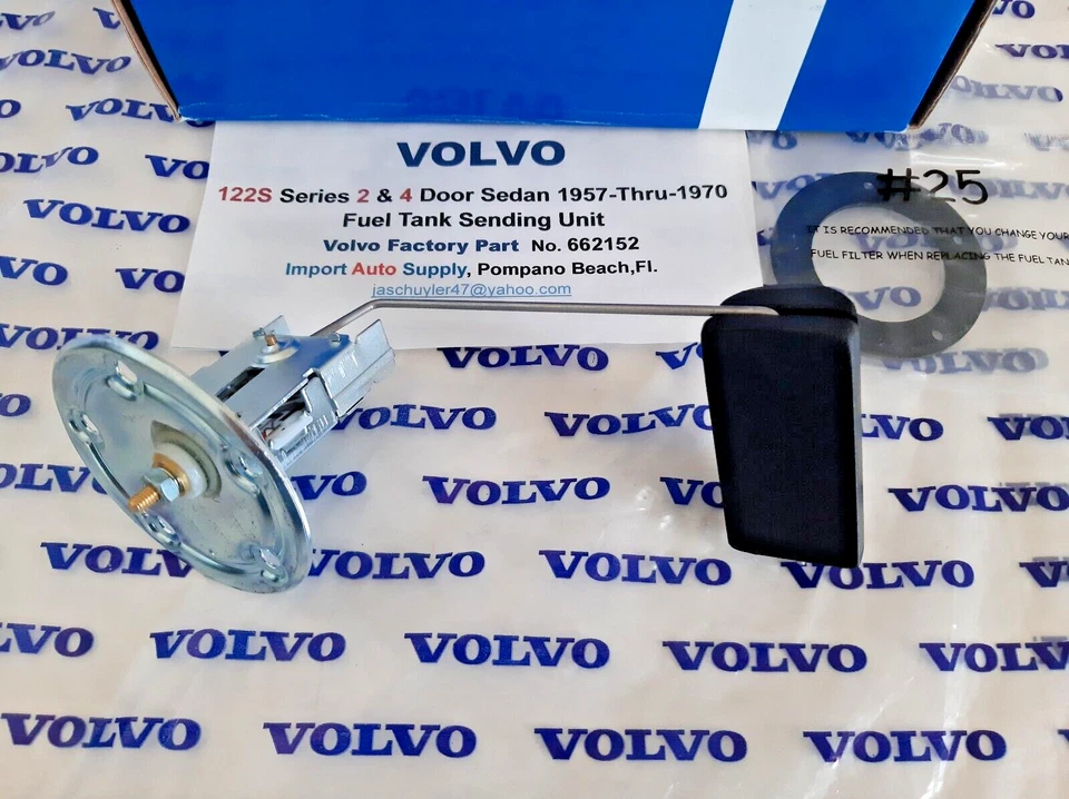 Unidad de envío de tanque de combustible Volvo 122S 2 y 4 puertas sedán 57-thru-70 - nueva reproducción Foto 2 de 3