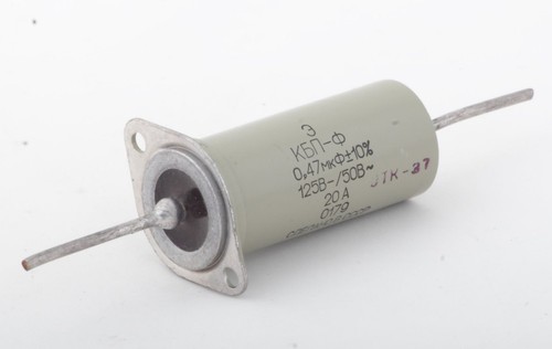0.47 uF 125 VDC 50 VAC Imax 20 A RUSSIAN FEEDTHROUGH PIO CAPACITOR КБП-Ф KBP-F - Picture 2 of 3