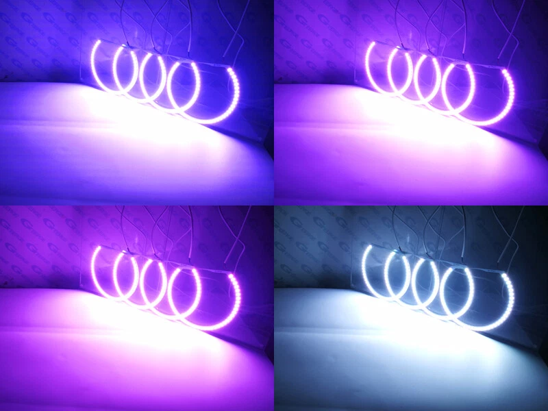 For BMW E36 318i 323i 325i 328i Multi Color RGB LED Angel Eyes Bluetooth APP - Image 4 of 4