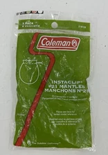 Coleman Insta-Clip  #21 Mantles 2 Pack Lantern 21A122 NIP New in Package Sealed