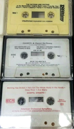 Lot of 9 Christian Music Cassette Tapes / Original Tapes With Generic Cases (DM3 - Picture 3 of 4