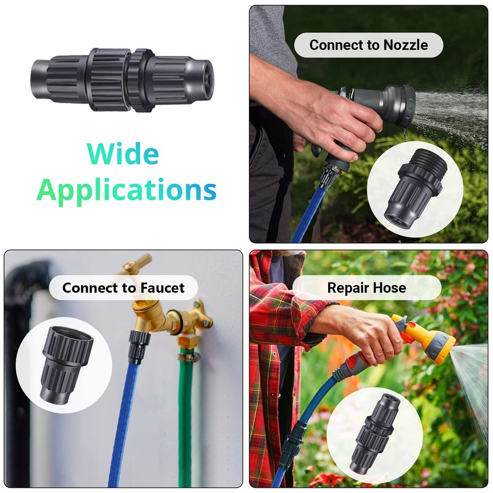 Expandable Garden Hose Repair Kit Plastic Flex Hose Repair Kit Male And Female H eBay