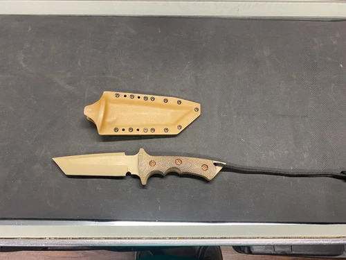 Treeman Combat Knives Ultra Phalanx Custom Knife USA W/Sheath RARE