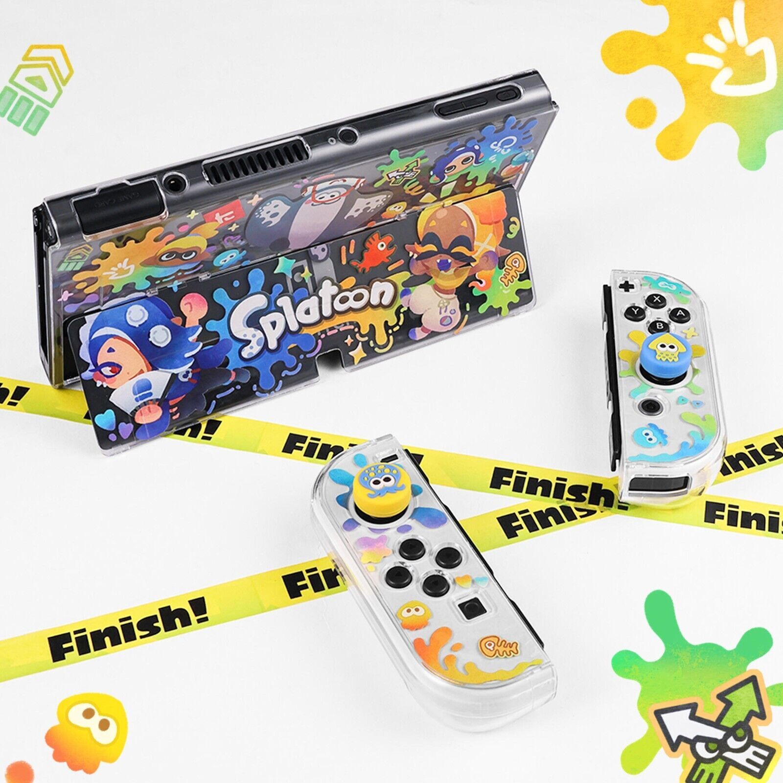Nintendo Switch OLED Protect Case Cover Shell Accessories For Joycon Controller-image