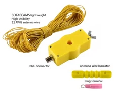40 Watts SSB QRP EFHW no-tune antenna, 40m, 20m, 15m, 10m with 70ft Ant Wire