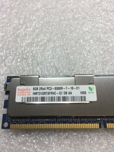 Hynix 16GB (2x 8GB) 2Rx4 PC3-10600R Server RAM HMT31GR7AFR4C-H9 FREE S/H - Picture 3 of 4
