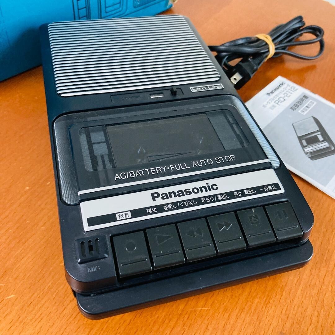 パナソニック RQ-2112 ポータブルカセットプレイヤー、レコーダー