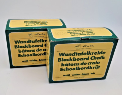   ️ ''Herlitz'':  2 Pack WANDTAFELKREIDE mit 36 + 20 Stück, weiß - 90x12x12mm