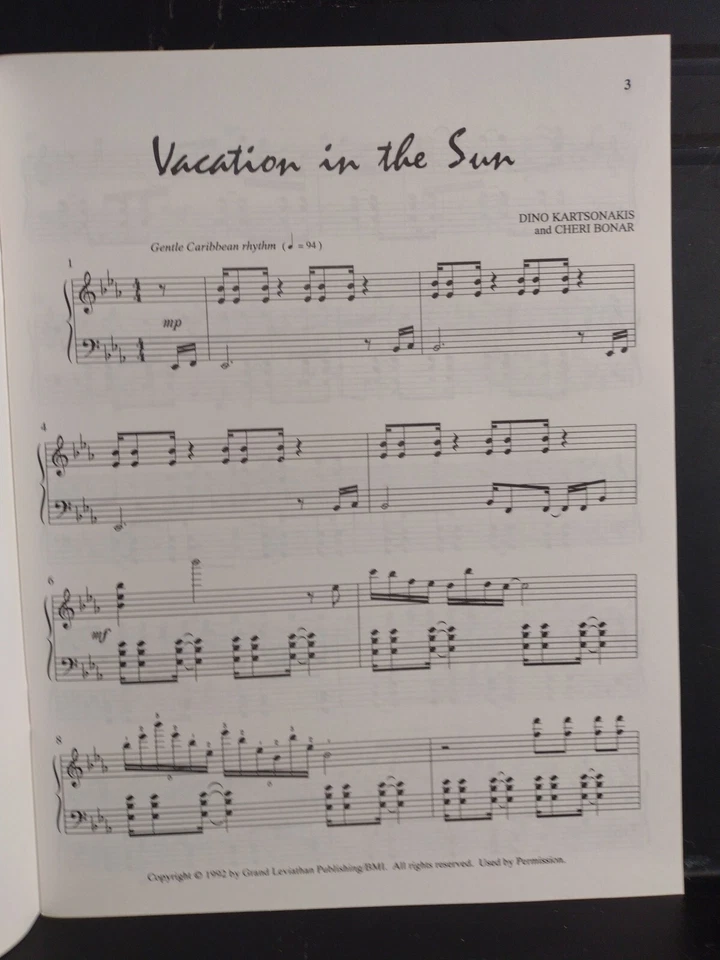 DINO Kartsonakis Songbook Rhythm of Peace Solo Piano Praise & Worship 1993 New!! - Image 3 of 4