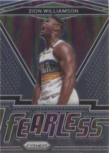2020-21 Panini Prizm Zion Williamson #8 Fast Break Prizm Flashback