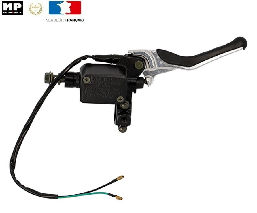 Maitre cylindre de frein avant et levier droit finition noire pour Yamaha Aerox 50