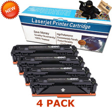 4 PK Compatible Canon 045H 1246C001 Black Toner Fit MF634Cdw MF632Cdw LBP612Cdw