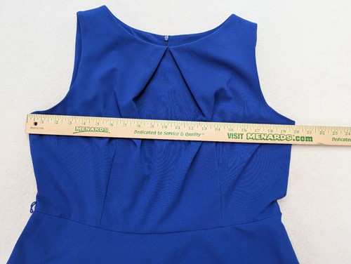Alyx Women's Dress Size 16 Blue Fit & Flare Sleeveless Career Party Cocktail - Picture 6 of 15