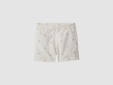  40 Superism Kid's Boy's White Gold Polka Dot 4 Inch Inseem Blade Shorts Size 14