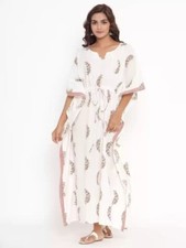 Boho Kaftan Caftan Women Floral Cocktail Evening Maxi Gown Long Dress Plus Size