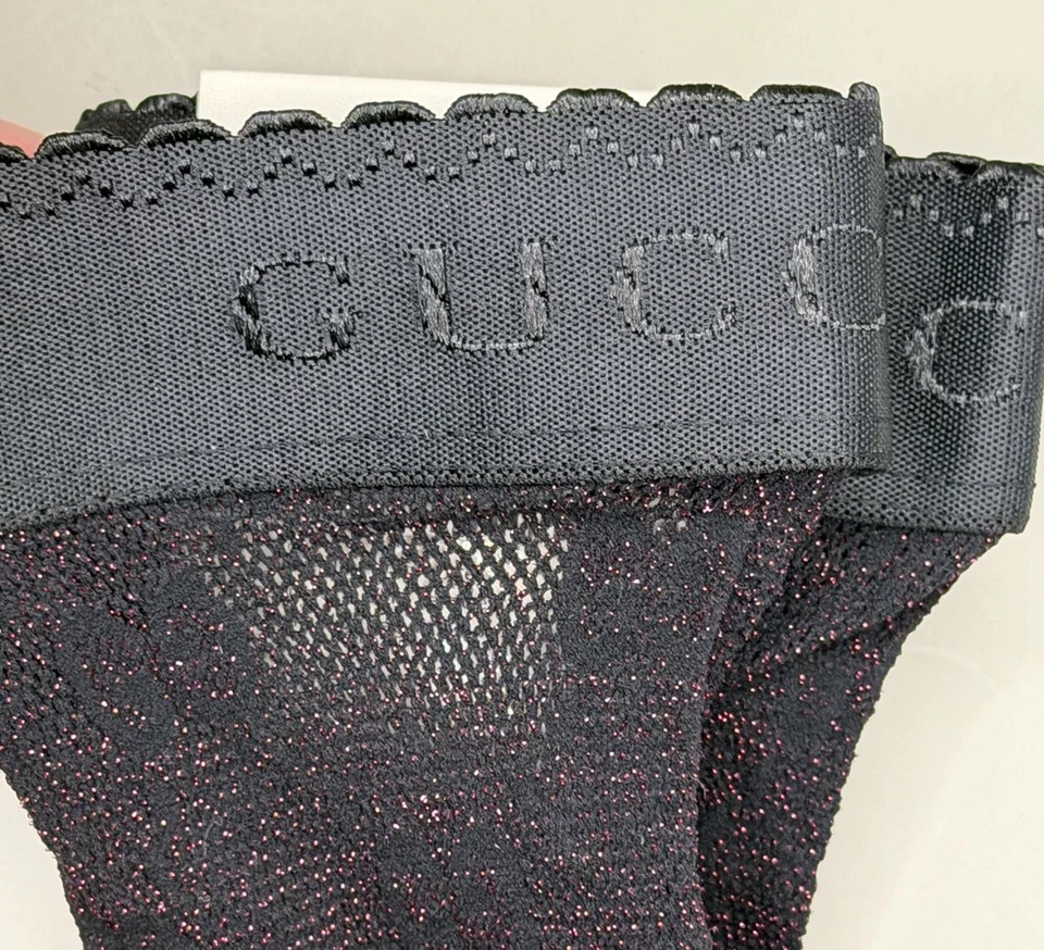 Auténticos calcetines Gucci Lit Lux GG Net Magenta para mujer talla S 8 (18-20 cm) Foto 3 de 4