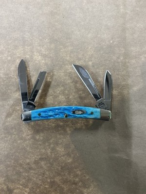 Case XX 6468 Caribbean Blue Bone Small Congress 4 Blade
