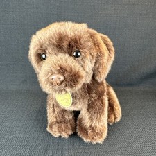 Aurora Miyoni Brown Lab Labrador Puppy Dog 9" Plush Stuffed Animal Toy