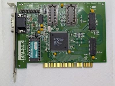 Diamond Multimedia Stealth 64 DRAM T PCI Video Card S3 Trio64