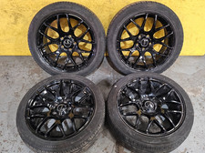 BMW 3 F30F32 318D 320i ROMAC BLACK ALLOY WHEELS & FREE TYRES 225/45 255/40 R18