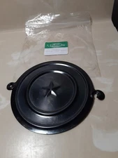 S. LaRose Inc replacement 5 1/4" round metal with star mantel clock case back