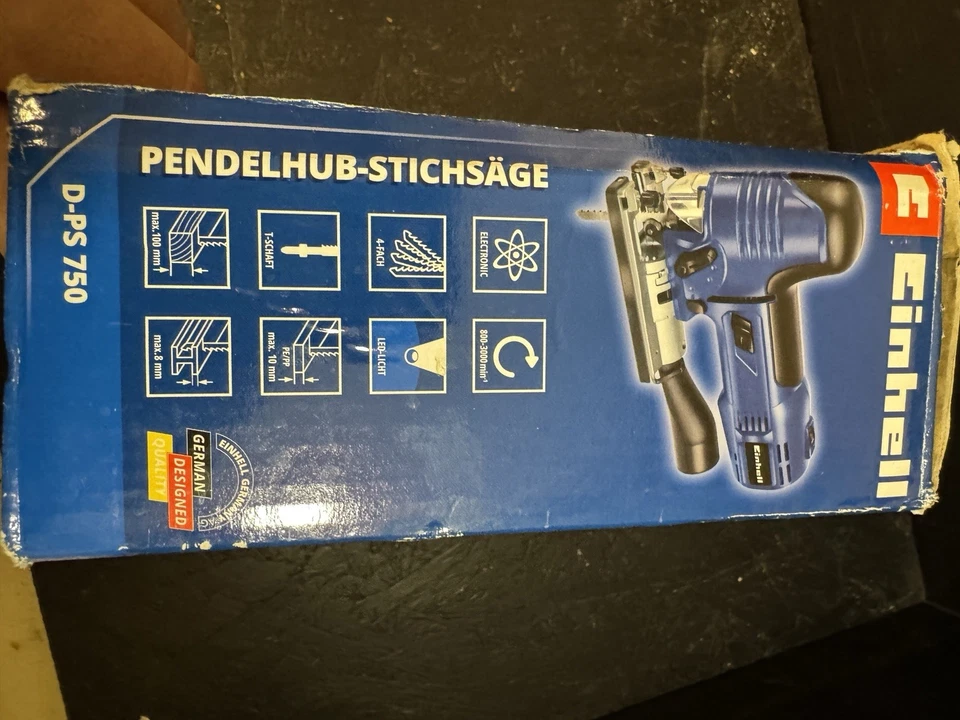 Einhell Pendelhub Stichsäge D-PS 750 Drehzahl-Regelelektronik 750W 22mm Hubhöhe - Bild 2 von 4