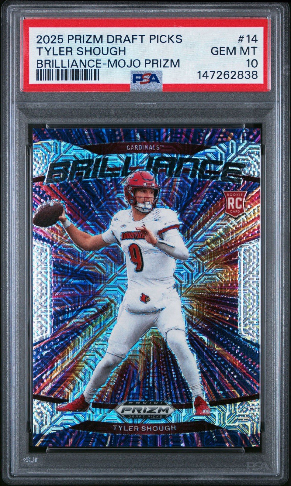 Tyler Shough Panini Prizm Draft Picks Brilliance #14 Mojo Prizm