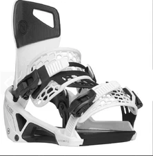 Nidecker Supermatic  White Snowboard Bindings New  Large 