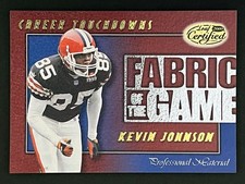 2000 Leaf Certified #FG-48 Kevin Johnson /1000 Fabric of the Game Cleveland