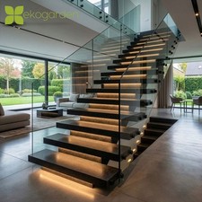 Granit Trittstufe Treppen Naturstein Stufe Black Pearl wie Schwarz 100x30x6 cm