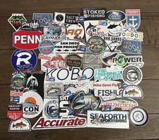 Set 50pcs Random Fishing Decals Pack Of Fishing Bumper Stickers