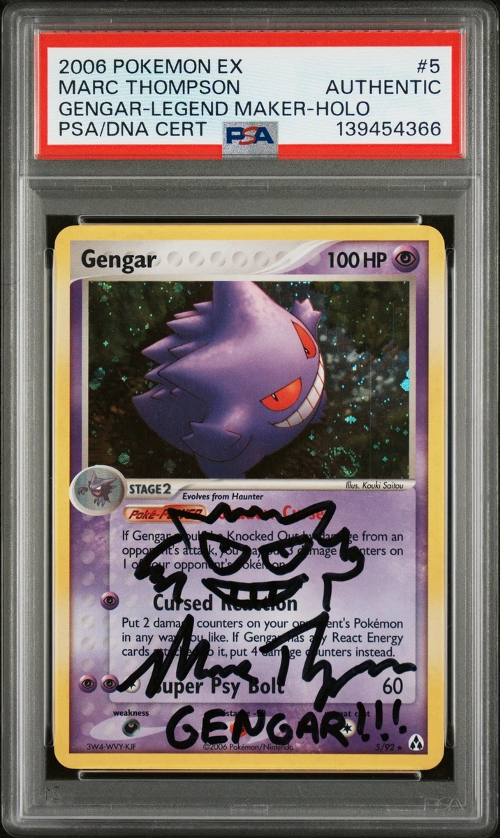 Gengar Pokémon TCG EX Legend Maker Individual Collectible Card