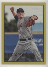 2019 Bowman Heritage Chrome Prospects Yellow Refractor 7/75 Casey Mize 9h3