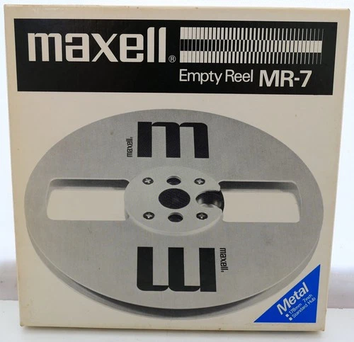 Maxell MR7 Empty 7" Metal Tape Reel - Boxed, Spool