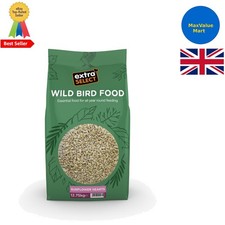 Husk-Free Sunflower Hearts Bird Food - 12.75 kg for -Round Vitality 5.72 per kilo