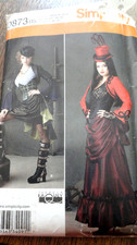 2013 Simplicity 0873 Uncut Pattern Costume Steampunk Sz 14-22 Theresa LaQuey