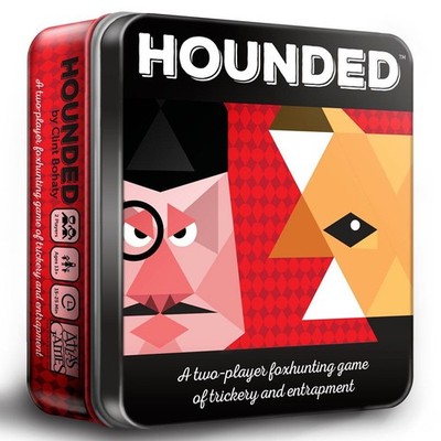 Atlas Games Hounded Asymmetrical Foxhunting Board Game Two-Player