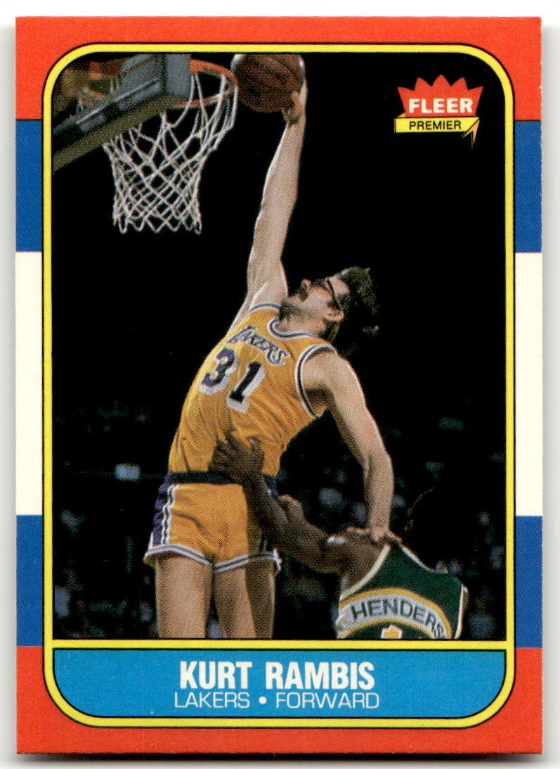 1986-87 Fleer #89 Kurt Rambis Los Angeles Lakers NM-MT or Better! SET BREAK!