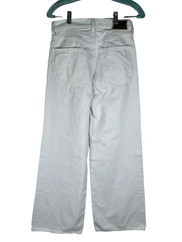 CITIZENS Of Humanity Paloma Baggy Wide Leg Jeans 26 White High Waisted Distressd - Image 3 of 4