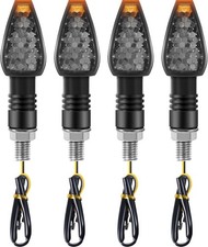 4 Pieces Turn Signal Lights Indicators Flowing 14 Led 12v Led Blinker Amber Lamp