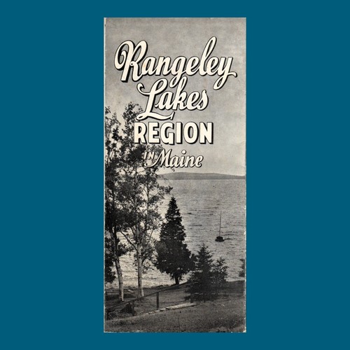 Rangeley Lakes Region in Maine Vintage 1959 The Pinewood Press Canton, ME Map - Picture 10 of 10