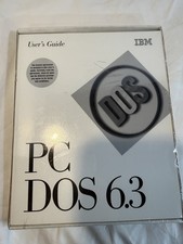 IBM PC DOS 6.3 Vintage Boxed Disks and Manuals P82G5413 Sealed