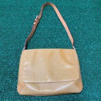 Louis Vuitton Vernis Thompson Street Shoulder Bag Yellow with Dust Bag BA1929