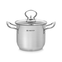 Ambition Hoher Kochtopf Induktion Deckel Topf Edelstahl Suppentopf Petite 14 Cm