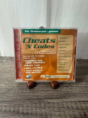 Cheats N Codes Volume 1 Sega Dreamcast CD Over 300 GameShark Cheat Codes Booklet