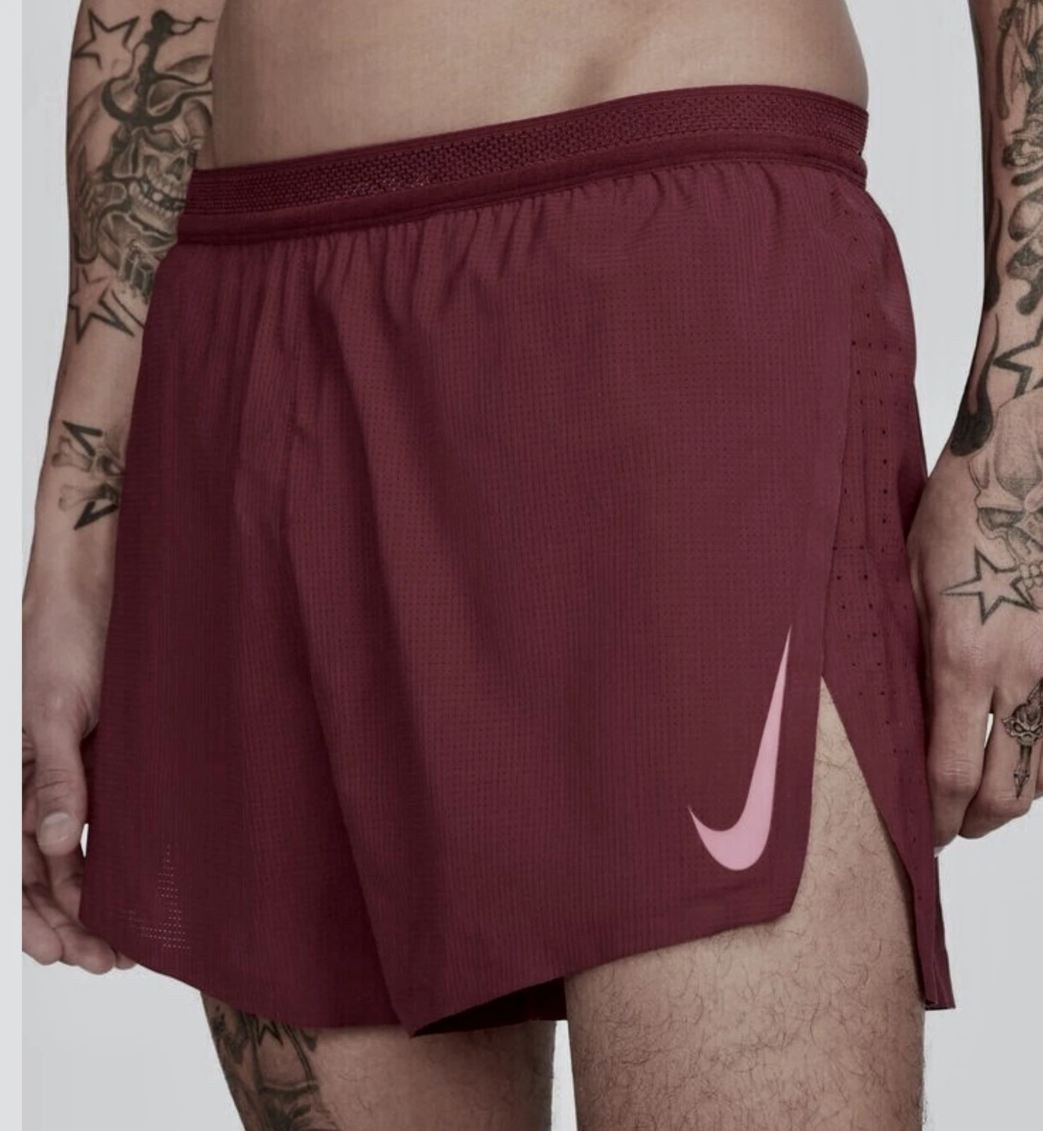 NIKE AeroSwift 4" Team Red Hyper Pink Running Shorts NEW Mens Sz S M