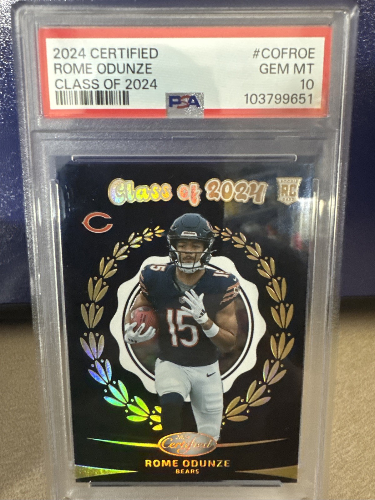 Rome Odunze Panini Certified Class of 2024 #COFROE Base