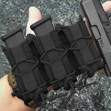 Triple Pistol Mag Pouch Mag Pouch Moll Tactical Magazine Holster for 9mm/.40 Cal
