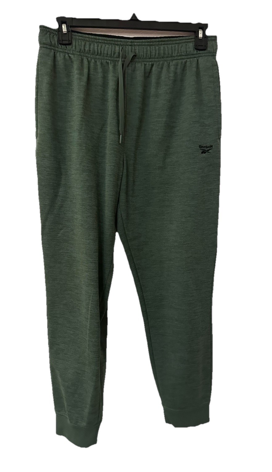 Reebok Baggy Jogger Sweatpants Green Athletic Fleece Lined Men’s Large