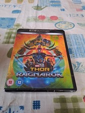 Thor Ragnarok 4K Ultra HD Blu-ray with Slip Cover - New & Sealed